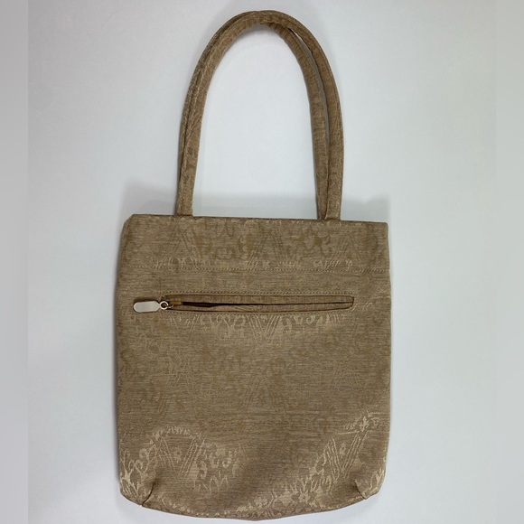 Guess Golden Floral Pattern Tote Bag - Picture 1 of 6